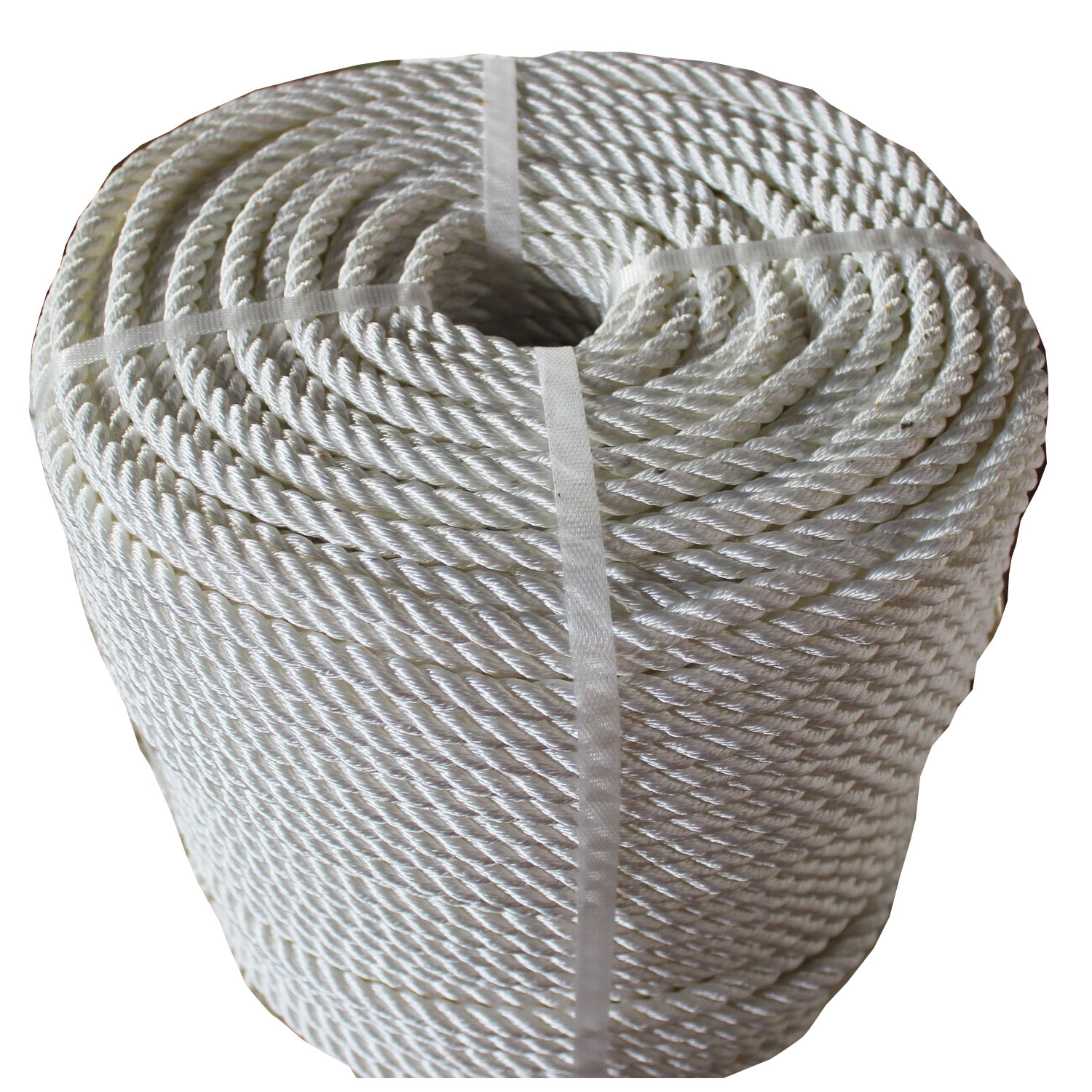 Buy Polyester 3 Strand 6 - 90 mm Ropes White online at best rates in India