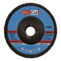 Wolcut 4 Inch Flap Discs 60 grit 16 mm_0