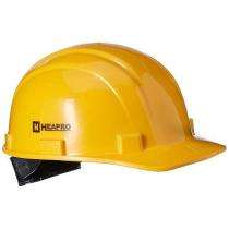 HEAPRO Plastic Yellow Ratchet Safety Helmets_0