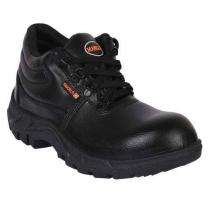Mangla SWATCH Synthetic Leather Steel Toe Safety Shoes Black_0