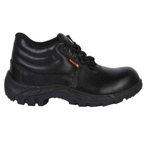 Mangla SWATCH Synthetic Leather Steel Toe Safety Shoes Black_2