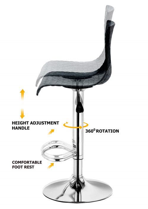 NGFC Stools Metal, Leather Black_2