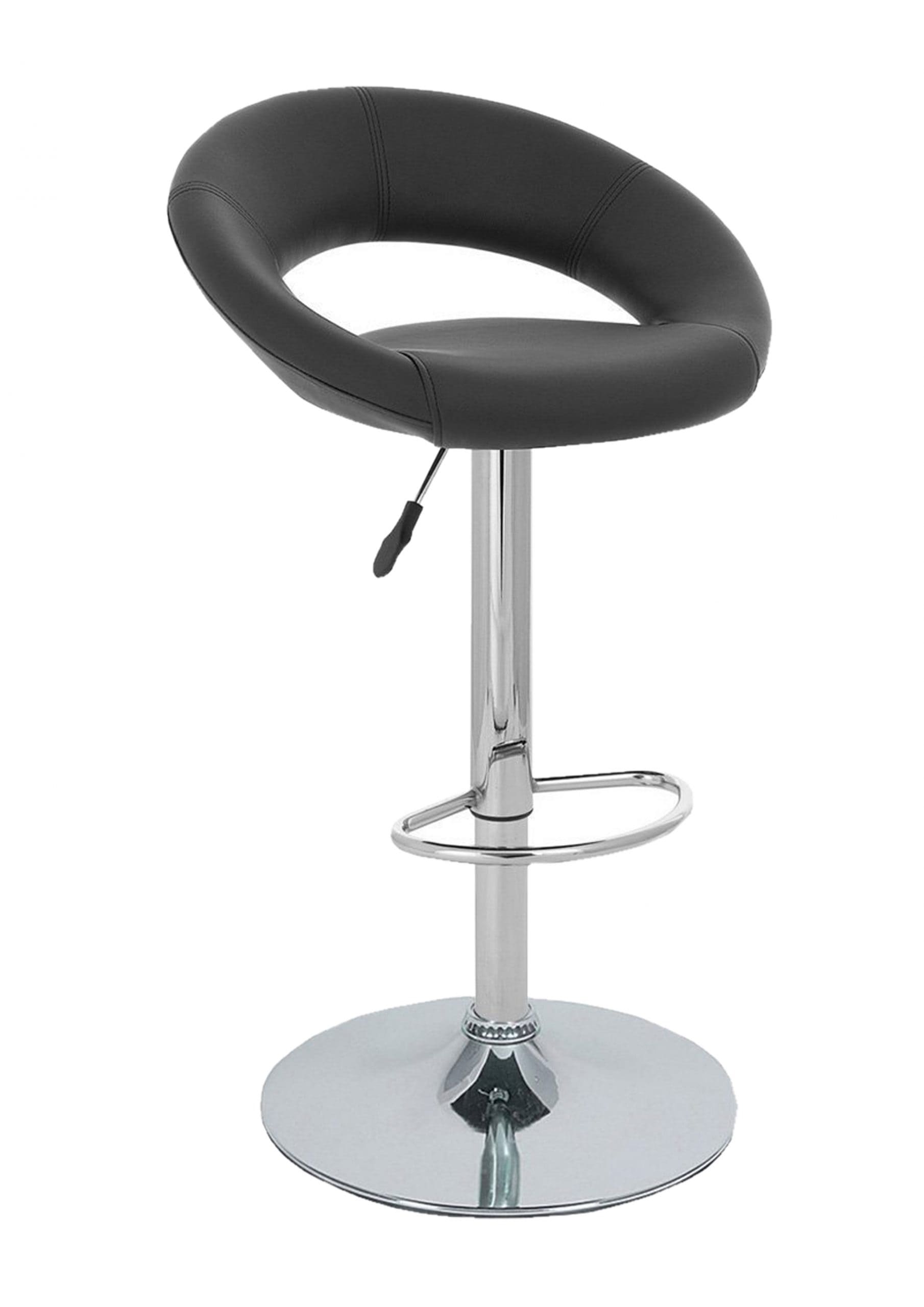 NGFC Stools Faux Leather, Chrome Black_1
