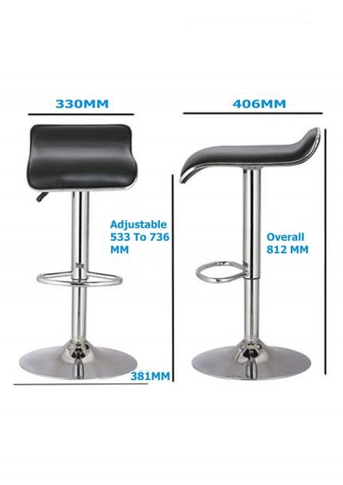NGFC Stools Metal, Polyurethane Black_3