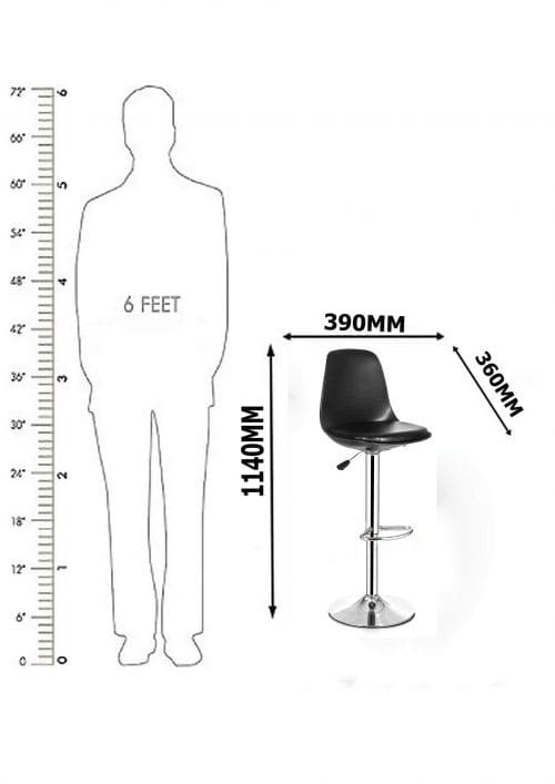 NGFC Stools Metal, Polypropylene Black_2