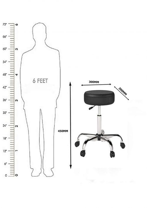 NGFC Stools Metal, Leather Black_3