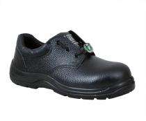 Zain Buff Barton Leather Steel Toe Safety Shoes Black_0