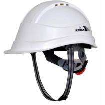 Karam HDPE White Air Ventilated Safety Helmets_0
