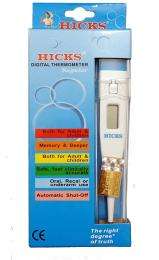 HICKS Digital Battery Powered Thermometer 90-109.2 deg F, 32-42.9 deg C Regular_0