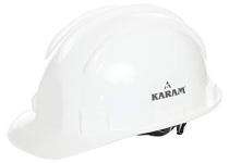 HDPE White Air Ventilated Safety Helmets_0