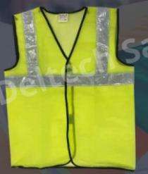 Deltech Fabric Safety Jackets L M02 Without Sleeves Yellow_0