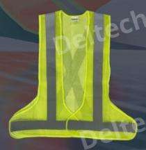 Deltech Fabric Safety Jackets L M03 Without Sleeves Yellow_0