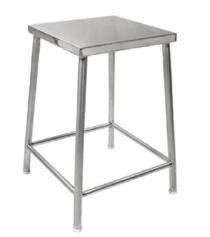 Stools Square Stainless Steel Silver_0