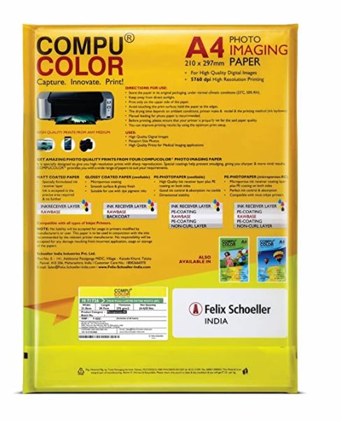 ‎COMPUCOLOR A4 275 GSM Copier Paper_1