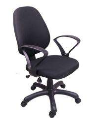 Revolving Black 400 x 520 x 970 mm Polyplastic Office Chairs_0