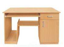 NGFC Computer Office Tables Bavarian Beech PLPB & MDF Board_0