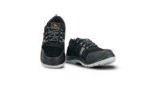 TEKTRON PVC Sporty Genuine Suede Leather Steel Toe Safety Shoes Black_0