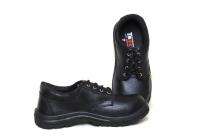 TEKTRON V-4 Synthetic Leather Steel Toe Safety Shoes Black_0