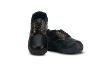 TEKTRON ATOM Synthetic Leather Steel Toe Safety Shoes Black_0