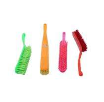 Abi cleaning solutions Polypropylene Wash Basin Cleaning Brush Plastic Handle Red, Yellow, Green_0