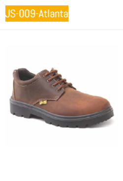 JS-009-Atlanta Cow Leather Steel Toe Safety Shoes Brown_0