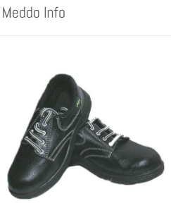 Meddo INFO (METRO) Split Leather Steel Toe Safety Shoes Black_0