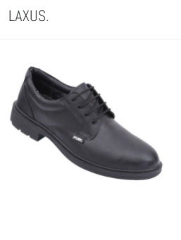 Fuel LAXUS ST Grain Leather Rubber Toe Safety Shoes Black_0