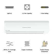 MITSUBISHI 2.2 ton Split SRK25CSS-S6 3 Star White Room Air Conditioner_0