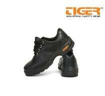 TIGER Lorex S1 BG Buff Leather Steel Toe Safety Shoes Black_0