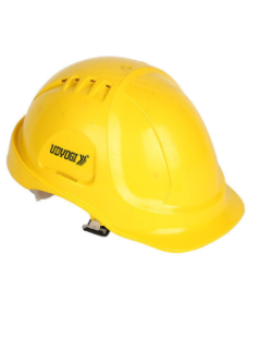 Udyogi ABS Yellow Chin Strap Safety Helmets Fushion 6001 LRX_0