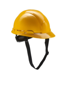 Udyogi HDPE Yellow Chin Strap Safety Helmets Proton 4000 Series_0