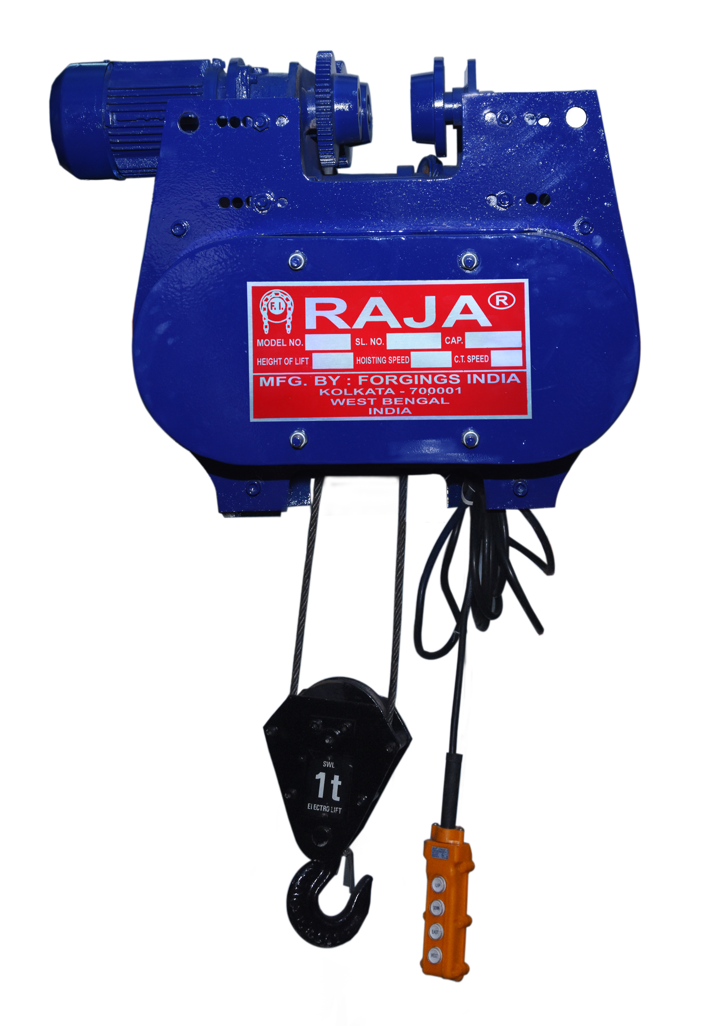 RAJA 5 ton Trolley Electric Hoist 5 m/min_0