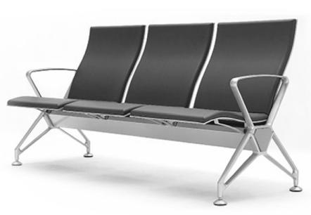 Featherlite Waiting Chairs Aluminium and PU_1