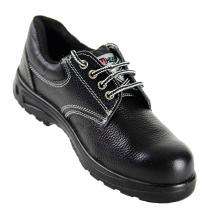HEAPRO HI-301 Full Grain Fine Leather Plain Toe Safety Shoes Black_0