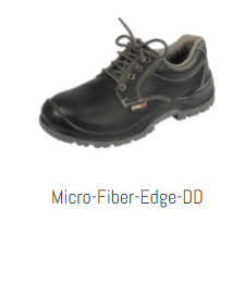 Udyogi Micro-Fiber-Edge-DD Leather Steel Toe Safety Shoes Black_0