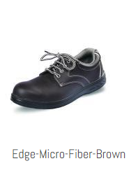Udyogi Edge Microfiber Leather Steel Toe Safety Shoes Brown_0