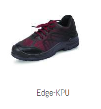 Udyogi Edge-KPU Leather Steel Toe Safety Shoes Black_0