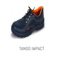 Udyogi TANGO IMPACT Leather Steel Toe Safety Shoes Black_0