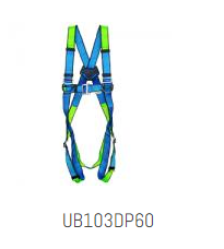 UDYOGI Polyester Full Body Simple Hook Double Rope Safety Harness Free Size_0