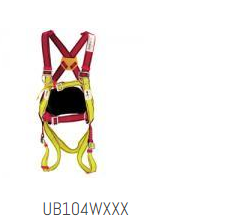 UDYOGI Polyester Full Body Simple Hook Double Rope Safety Harness Free Size_0