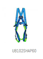 UDYOGI Polyester Full Body Simple Hook Double Rope Safety Harness Free Size_0