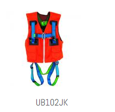 UDYOGI Polyester Full Body Simple Hook Double Rope Safety Harness Free Size_0