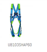 UDYOGI Polyester Full Body Simple Hook Double Rope Safety Harness Free Size_0