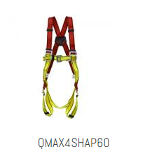 UDYOGI Polyester Full Body Simple Hook Double Rope Safety Harness Free Size_0