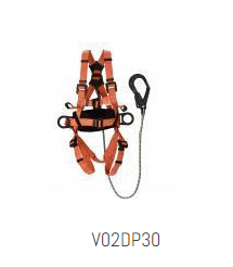 UDYOGI Polyester Full Body Simple Hook Double Rope Safety Harness Free Size_0