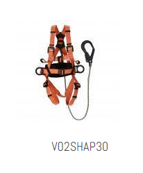 UDYOGI Polyester Full Body Simple Hook Double Rope Safety Harness Free Size_0