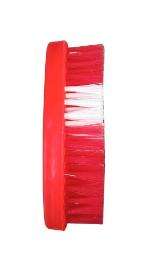 Nylon Cloth Cleaning Brush Plastic Handle Red_0