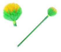 Plastic Dusting Cleaning Brush Plastic Handle Green_0