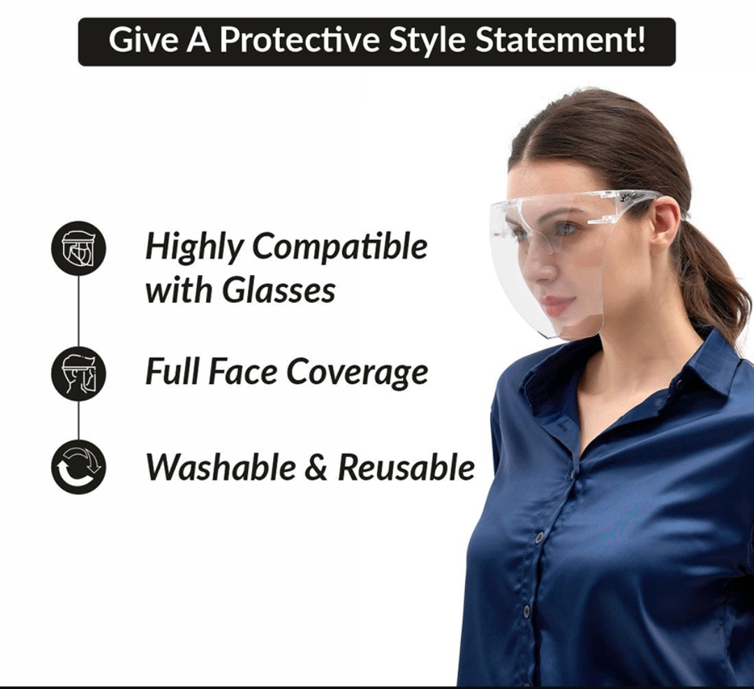 MAGPIE Plastic Medium Face Shield Visors Clear_1