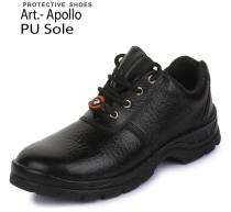 CG Leather Steel Toe Safety Shoes Black_0